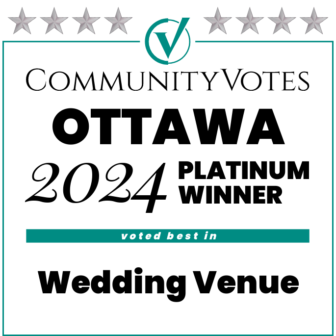 winners badge ottawa 2024 platinum wedding venue